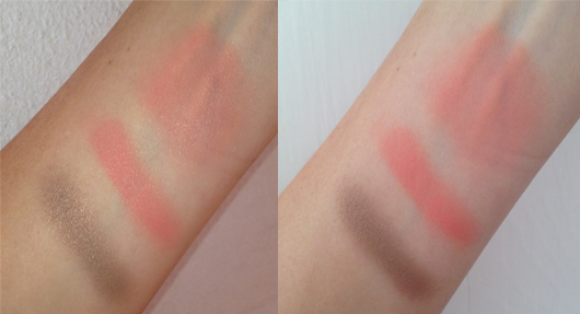 MAC Patina and Topshop Head over Heels swatches