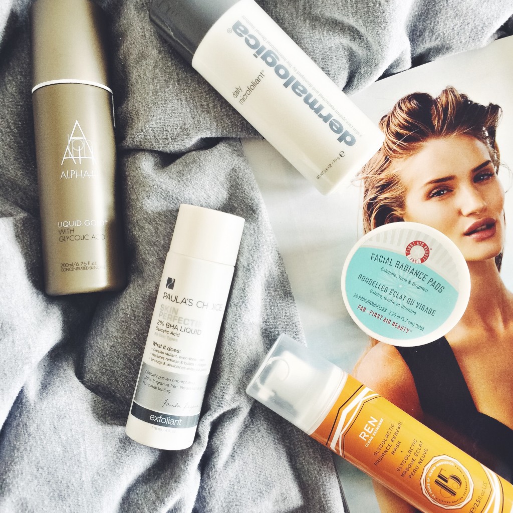 My AHA and BHA products | All Dolled Up