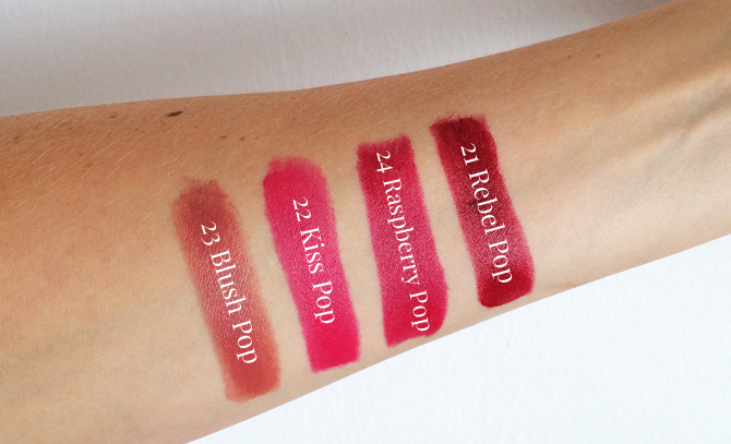 Review Swatches: Clinique Pop + – All Dolled Up