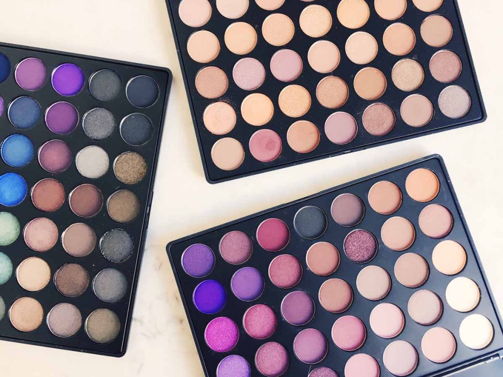 Morphe eyeshadow palettes