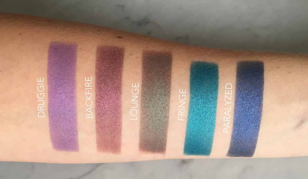 Urban Decay Afterdark Eyeshadow Palette Swatches