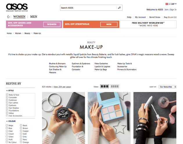 5 Beauty Brands to buy from ASOS